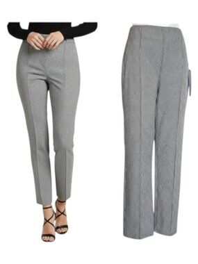 Massimo Fabbro Pull-On Pants Plaid Slim Stretch 4